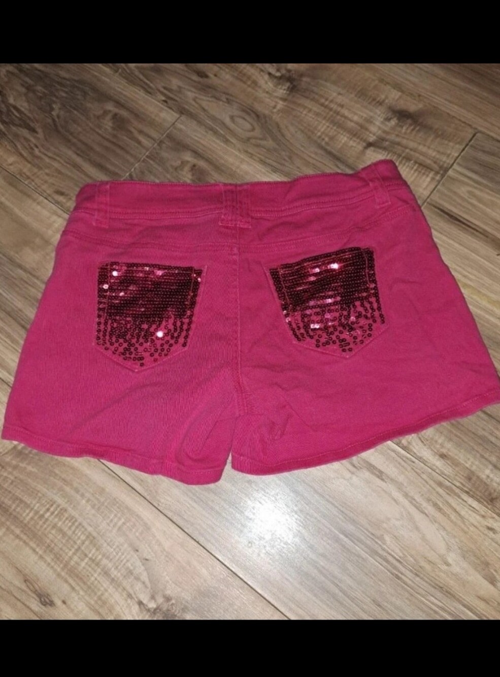Bongo Pink Sequin Shorts